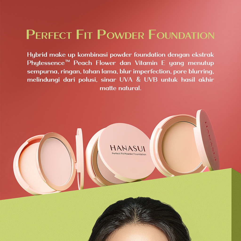 HANASUI Perfect Fit Powder Foundation / 12.5g BPOM