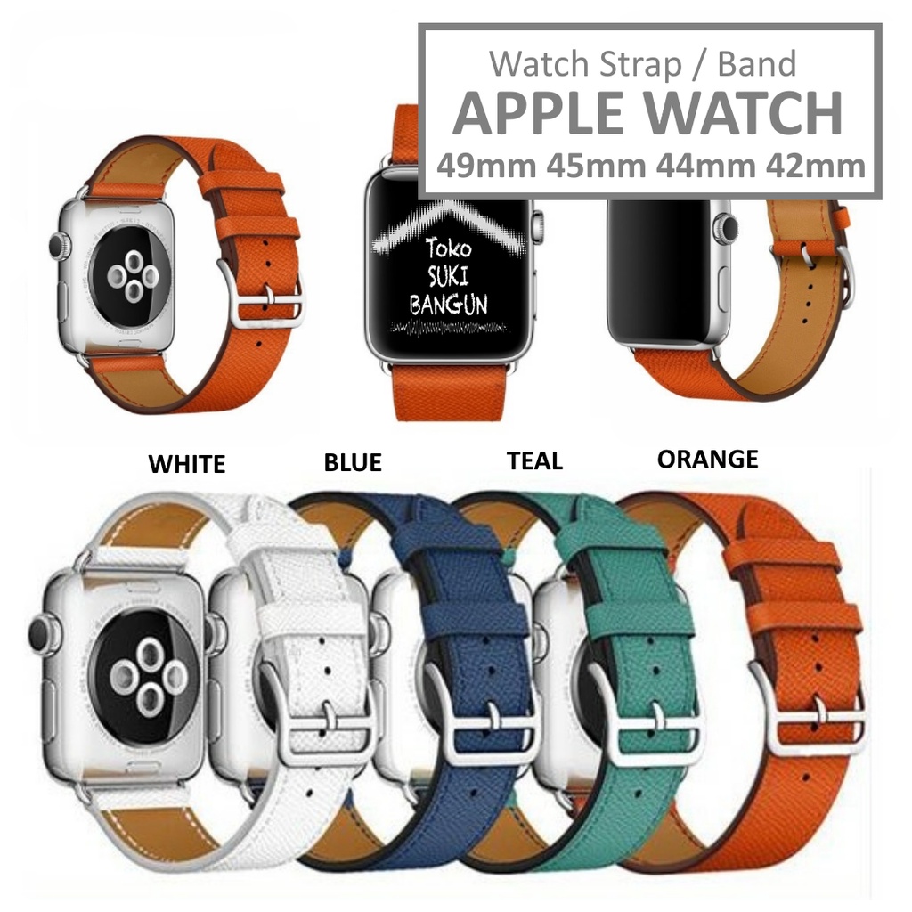 Strap Apple Watch Series Ultra 8 7 6 5 4 3 2 1 49mm 45mm 44mm 42mm TALI JAM NEW Model SINGLE TOUR Leather