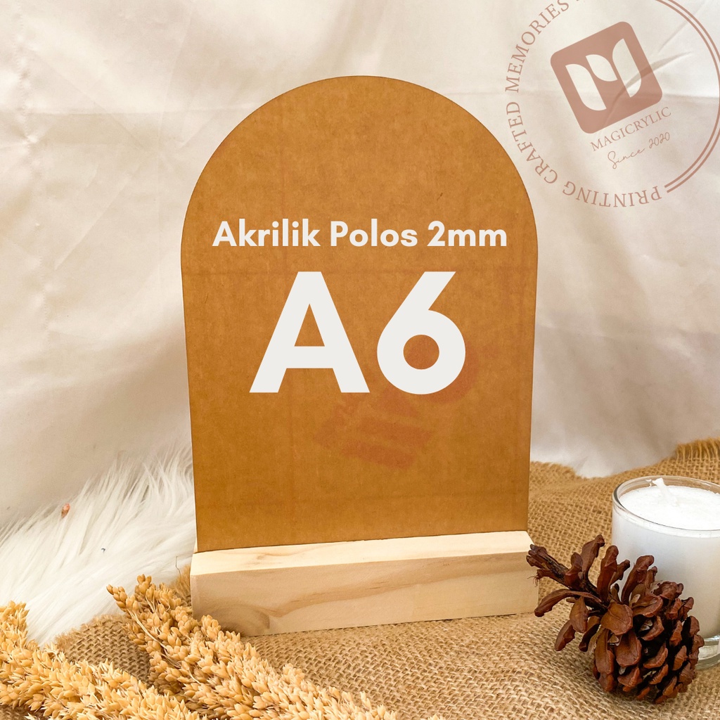 

Akrilik Dome Arch Kubah Size A6 2mm Polos Lembaran (Bening Transparan, Hitam, Putih Susu)