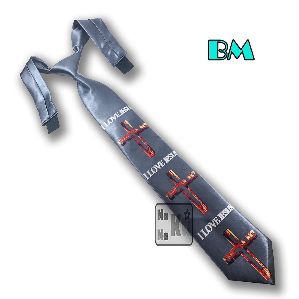 Dasi Siap Pakai / Dasi Instant / Dasi Velcro Prepetan / Dasi Tempel Motif Rohani