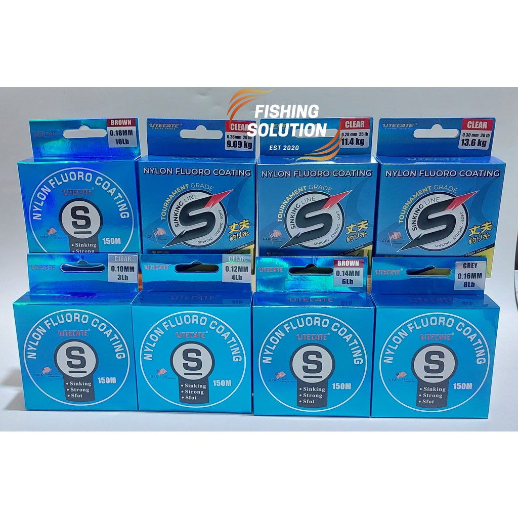 Senar Pancing Utecate Nylon Fluoro Coating 150 Meter