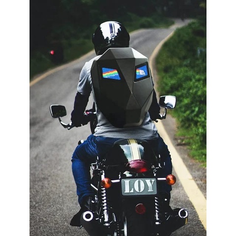 Tas Ransel LED Men Knight Backpack Motorcycle LED Backpack Motorcycle l Tas Touring Motor l Tas HELM Waterproof