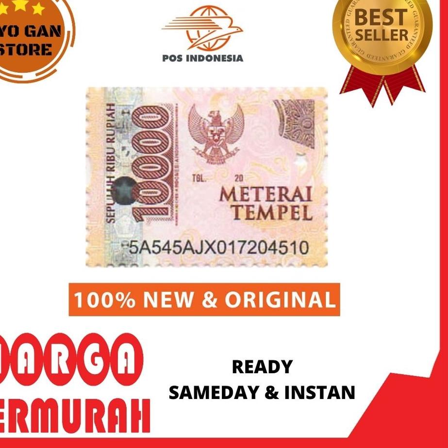 

Baru Meterai Asli Materai 10000 (1 Pcs/Keping) 100% ASLI ORIGINAL !!!