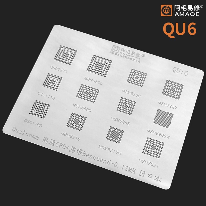 PLAT BGA AMAOE QUALCOMM Original QU1 QU2 QU3 QU4 QU5 QU6 QU7 QU8