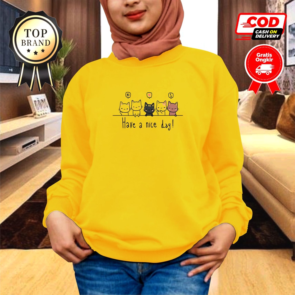 Atasan wanita | Kaos sweatshirt | Kaos lengan panjang | kaos babyterry | ZACKYANG