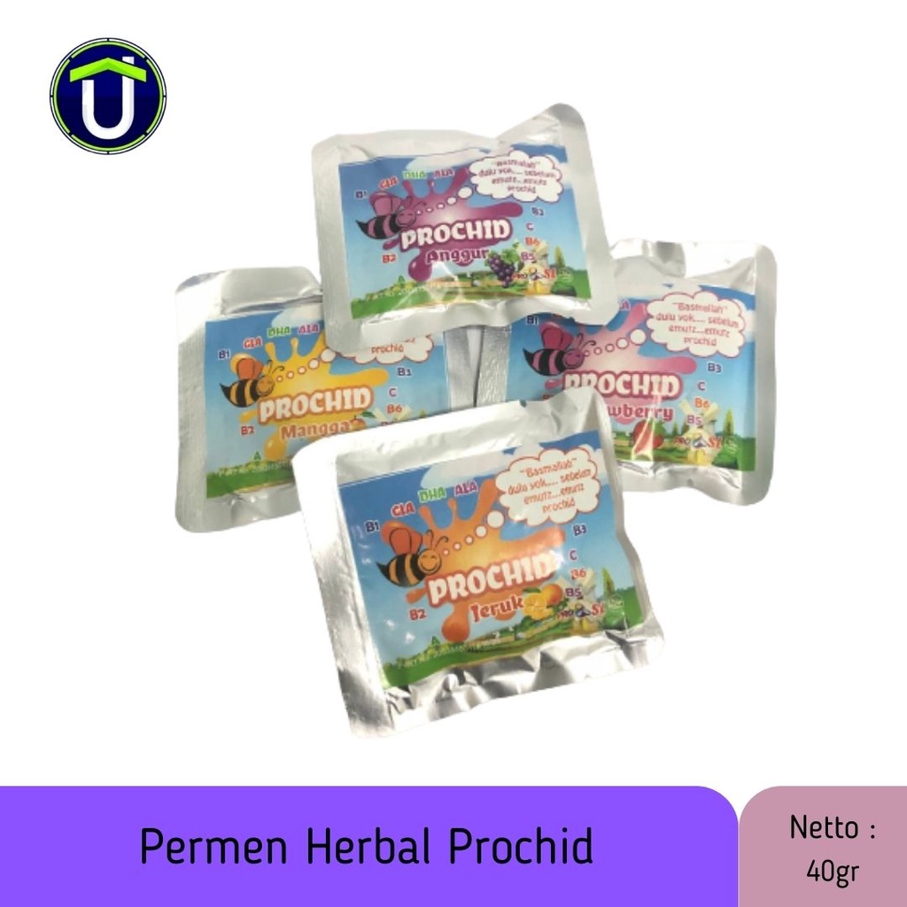 

Permen Herbal Prochid Permen Probiotik Rasa Jeruk Mangga Anggur Original