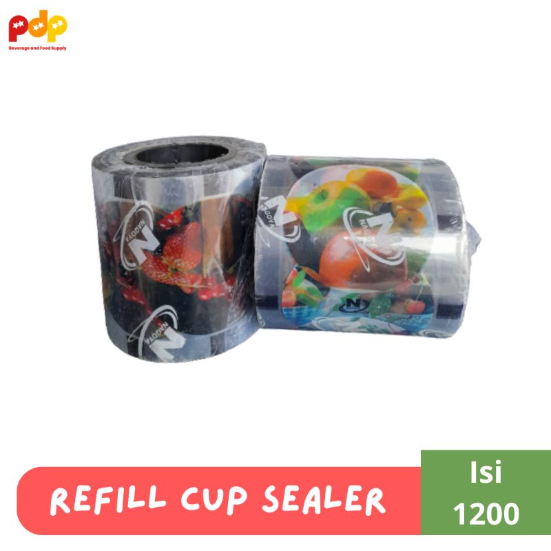 Plastik Cup Sealer - pres LID Cup Sealer Motif/bergambar - Isi 1200 cup
