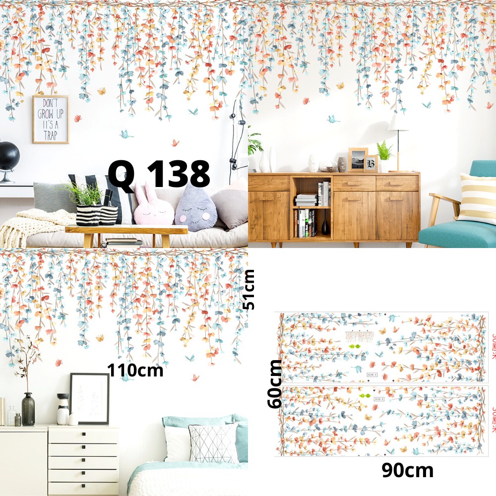 WALLSTICKER WALLSTIKER WALL STIKER STICKER DINDING TEMBOK DAUN HIJAU MINIMALIS LEMARI PINTU DEKORASI PINTU JENDELA KACA KAMAR MANDI TAMAN KERAMIK KRAMIK TEGEL TAGEL TEMBOK KULKAS LEMARI MEJA CAFE CAFEE DAPUR BORDER TANGGA @banyak