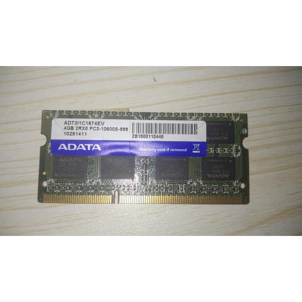 RAM LAPTOP (ADATA DDR3 4GB 10600/1333 MHz)