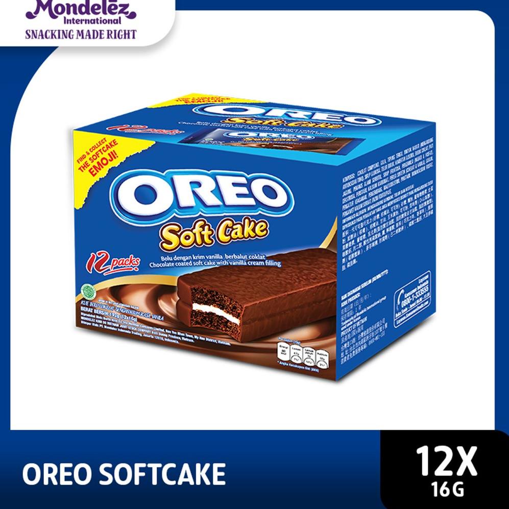 

4.4 MALL Oreo Bolu Softcake Box 12x16g Untuk Camilan bersama keluarga