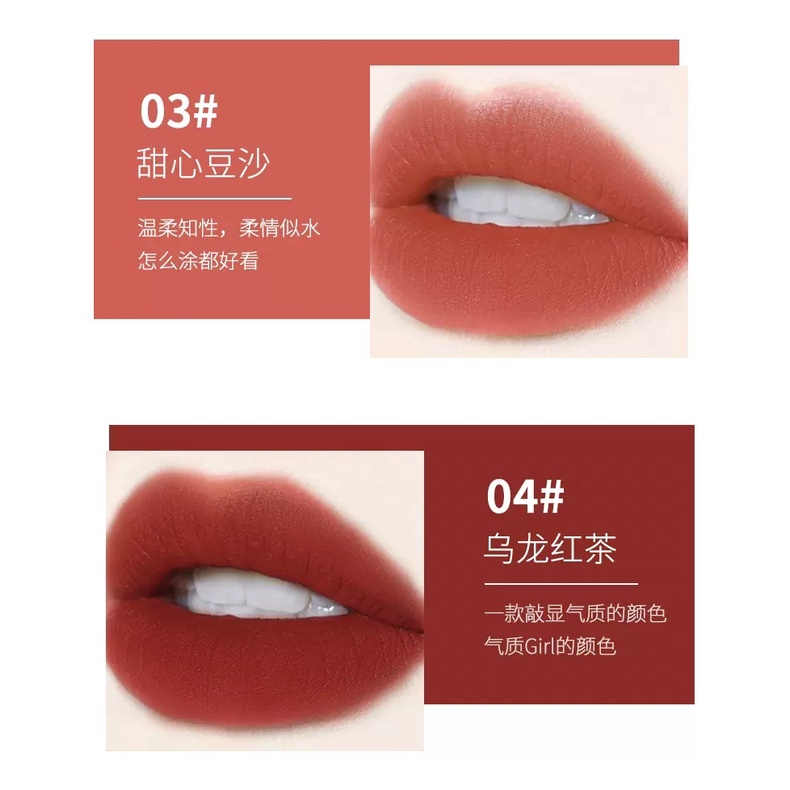 lameila lip glaze matte lipstick anti air lipstik velvet lip gloss LM 2028