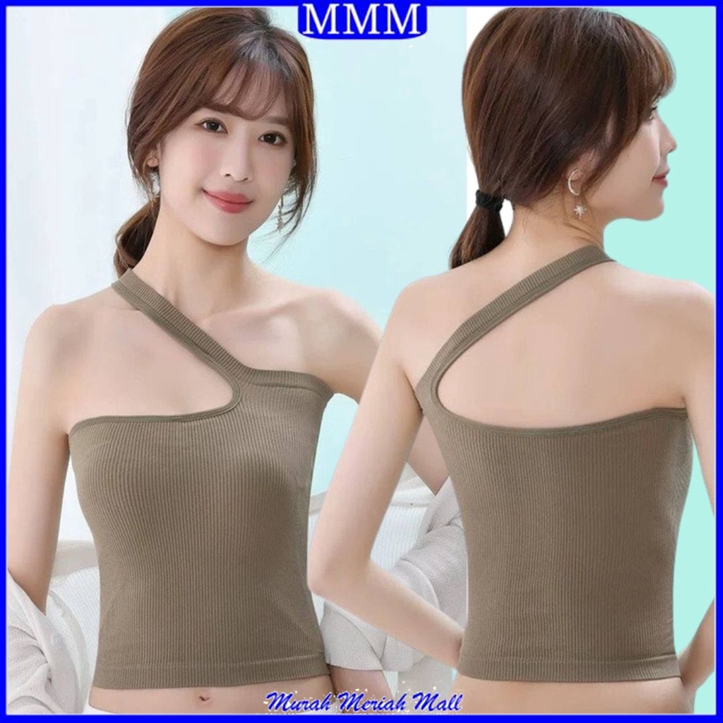 MMM  Bra Sport Wanita Tanpa Kawat 6589 Model Tali Samping Sexy Crop Top Elastis Bh Crop Ala Korea Pakaian Dalam Wanita Kekinian Murah Import