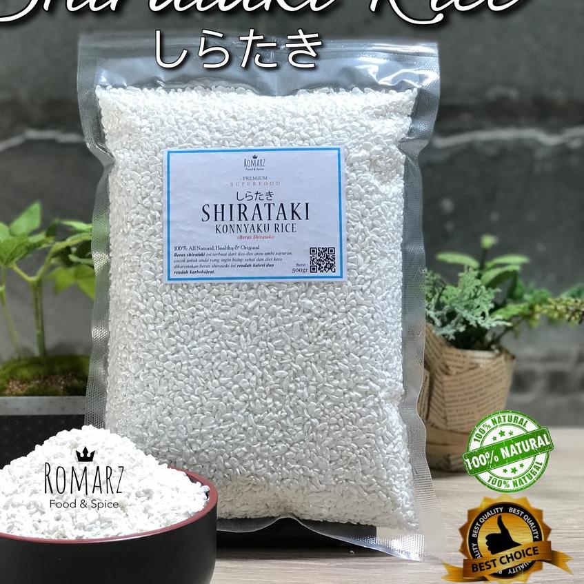 

COD☑️BERAS SHIRATAKI | SHIRATAKI RICE 500gr BERAS KONNYAKU RICE 500gr