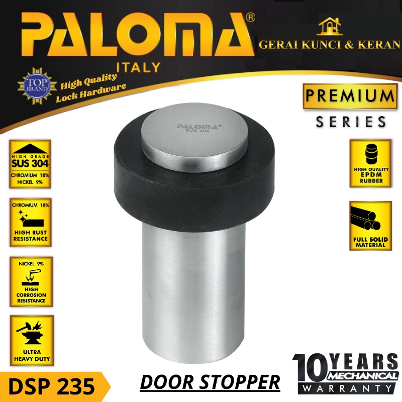 DOOR STOPPER PALOMA DSP 235 PENAHAN PINTU KARET  FLOOR RUBBER