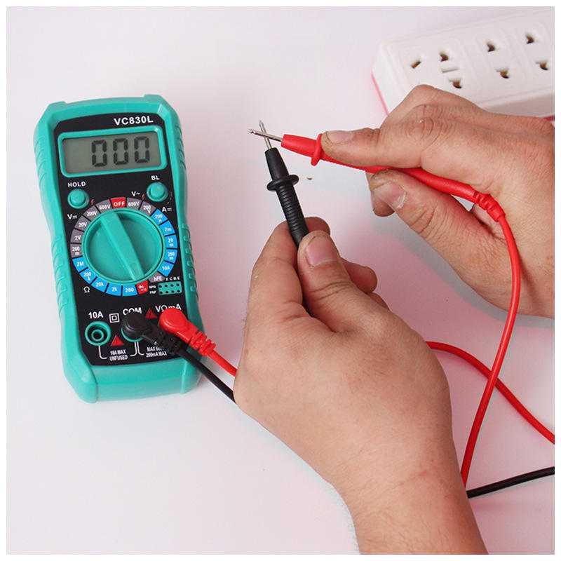 Digital Multimeter Voltage Tester LCD Backlit 1999 Counts - VC830L - Blue