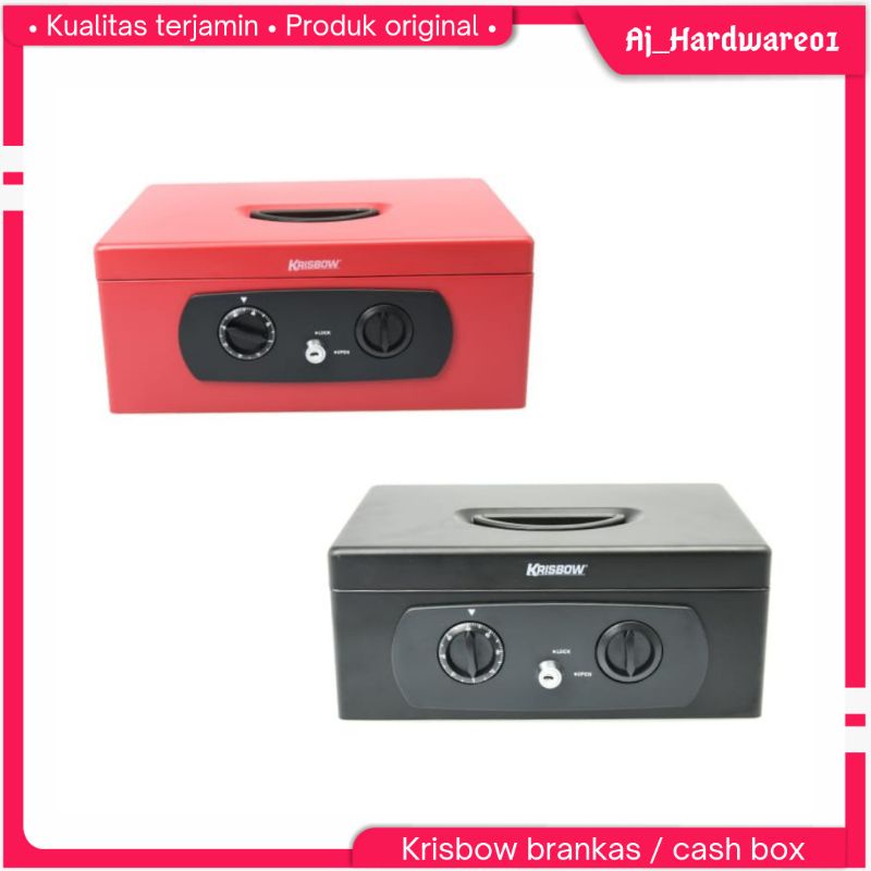 Krisbow Cash Box / Brankas / Kotak Penyimpanan Uang