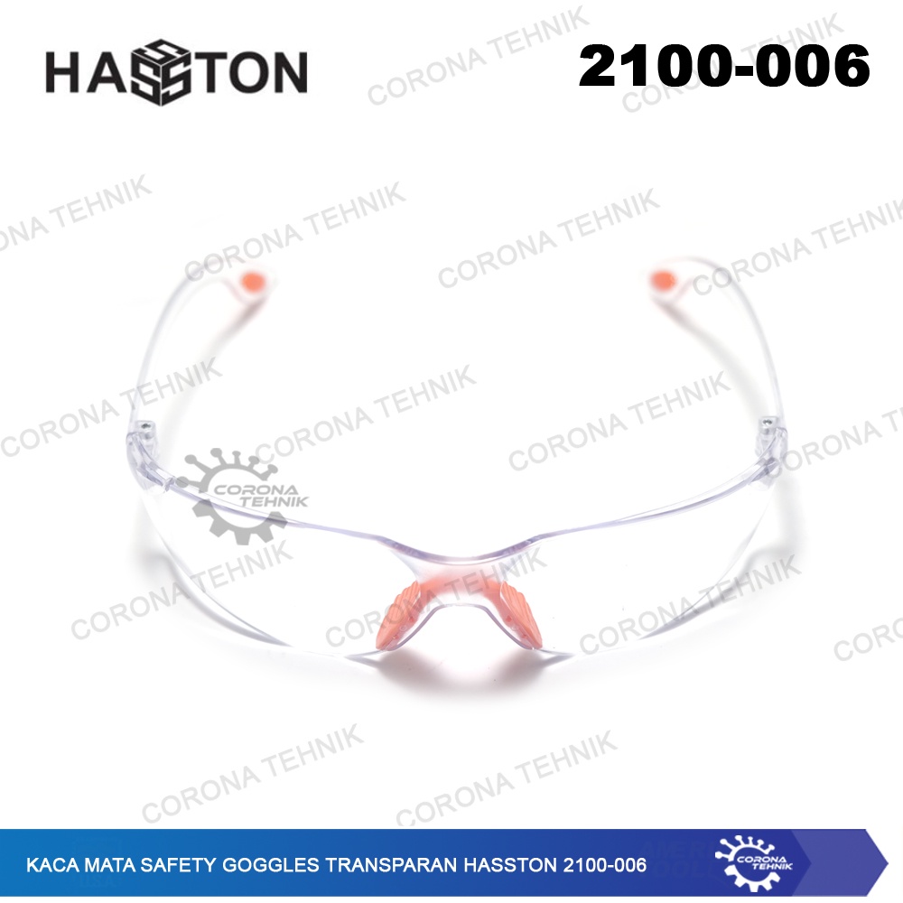 Transparan Hasston 2100-006 Kaca Mata Safety Goggles