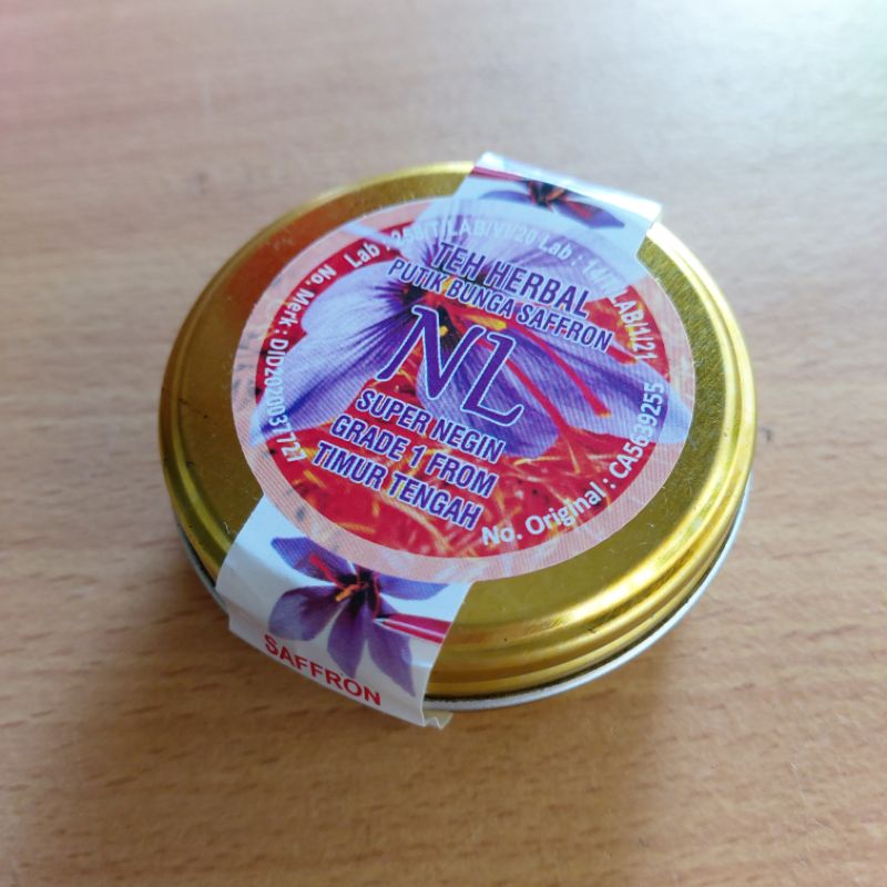 

NL-SAFFRON 100% ORIGINAL TEH Putik bunga from Iran Super Negin Grade A+ 0.3g