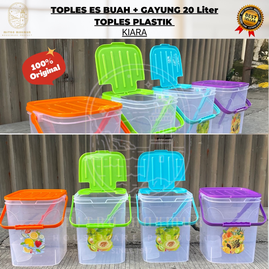 SALE!! TOPLES PLASTIK ES BUAH / KELAPA + GAYUNG 20 - 30 LITER / TOPLES GAYUNG MURAH KIARA