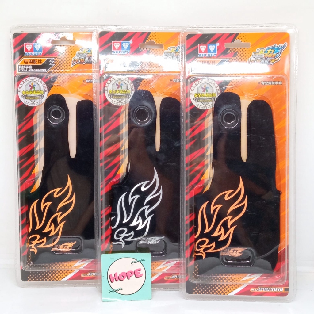 Yoyo Glove Auldey Blazing Teens Sarung Tangan Yoyo 3 Jari Original