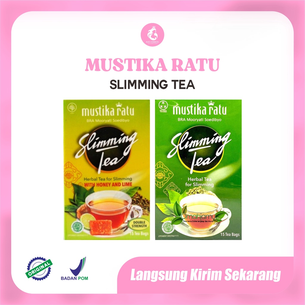 Mustika Ratu Sliming Tea Herbal tea For slimming 15 tea Bags