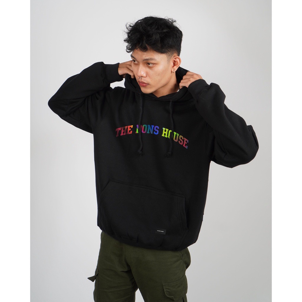 Jaket hoodie distro sablon pelangi / hoodie pria wanita distro / Sweater hoodie thedonshouse rainbow