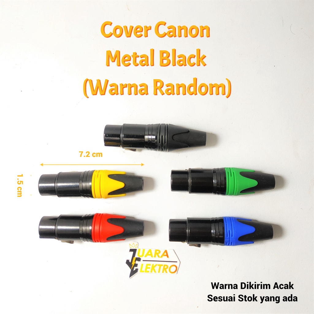 Cover Canon Metal Black (Warna Random) | Cover Canon Besi Hitam Warna Tergantung Stok