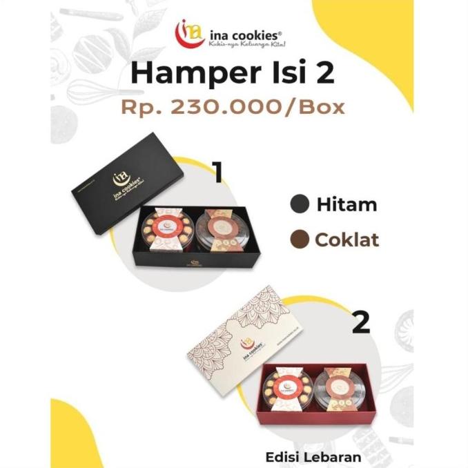 

PARSEL RAMADHAN HAMPERS KUE KERING INA COOKIES PARCEL KUE KERING LEBARAN EL09I09A82L