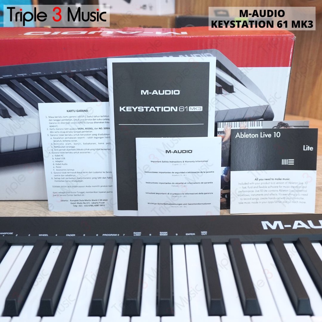 M-AUDIO Keystation 61 MK III Midi Controller Original