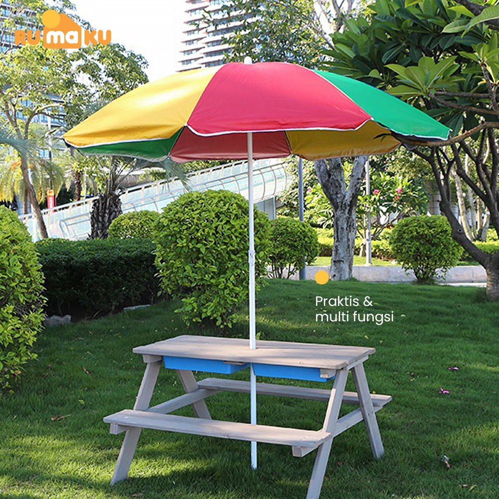 Rumaku Payung Tenda 180 CM Jualan Taman Pantai Cafe Bazar Lapak