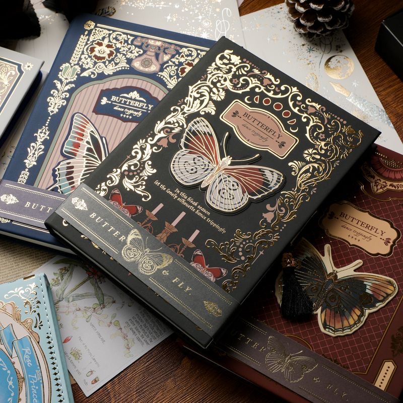

Notebook Diary / Buku Agenda Jurnal / Planner - BUTTERFLY / Notebook vintage/ notebook aesthetic butterfly/ butterfly diary