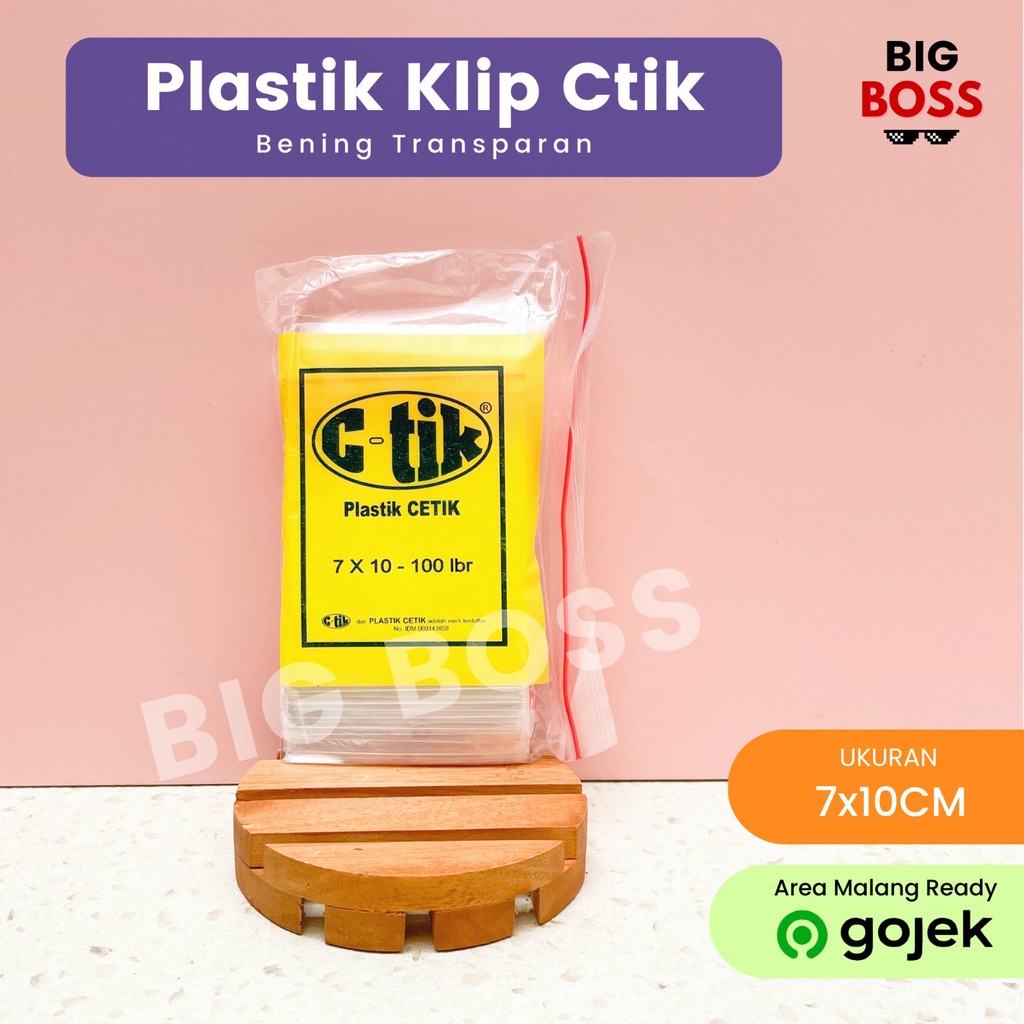 Kantong Plastik Klip Ziplock Bening CTIK