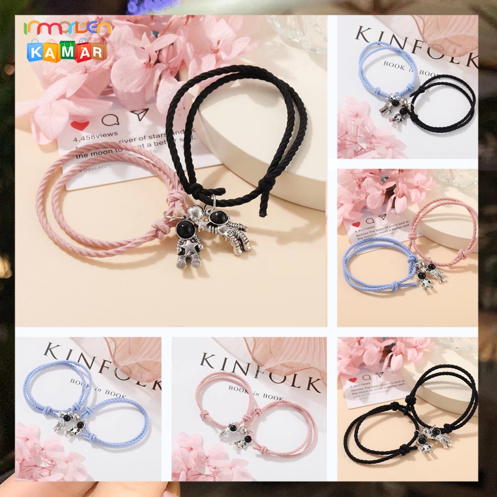 gelang couple astronot/gelang magnet couple/gelang magnet/gelang pasangan/gelang couple magnet/gelang spaceman