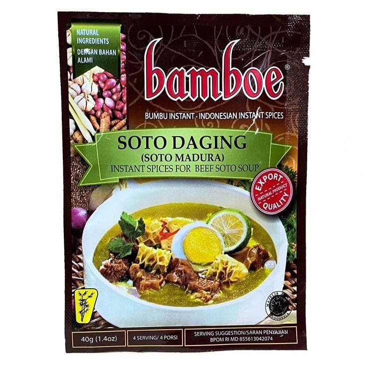 Bamboe Bumbu Soto Daging (Madura) 40 gr Halal