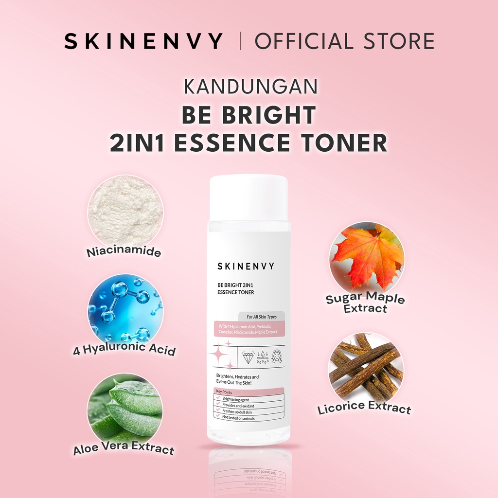 SKINENVY Bundling Be Bright 2in1 Essence Toner &amp; Be Bright Tone Up Cream