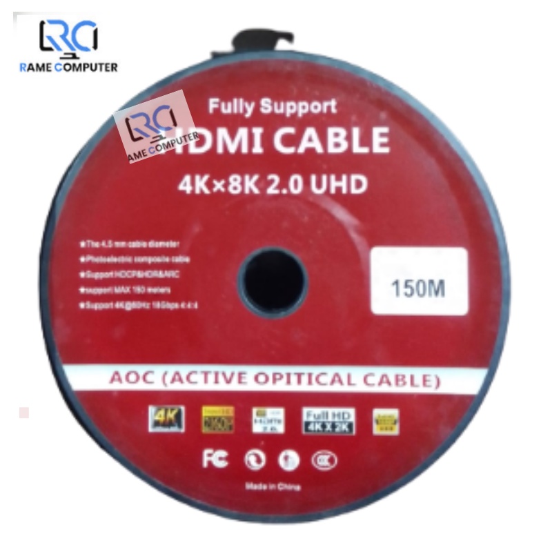 ACTIVE OPTICAL CABLE 150M HDMI KABEL OPTIK 150 METER 4K X 8K 2.0 UHD