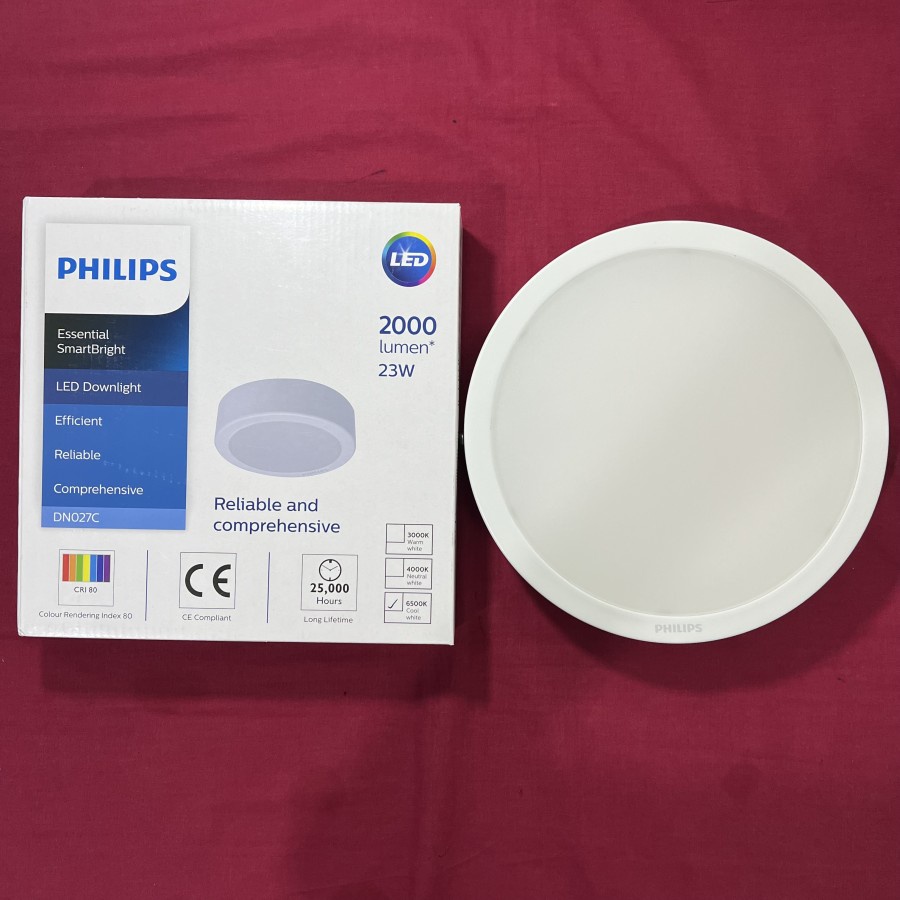 Lampu Downlite/Light Panel LED DN027C 23w OB/OutBow Philips