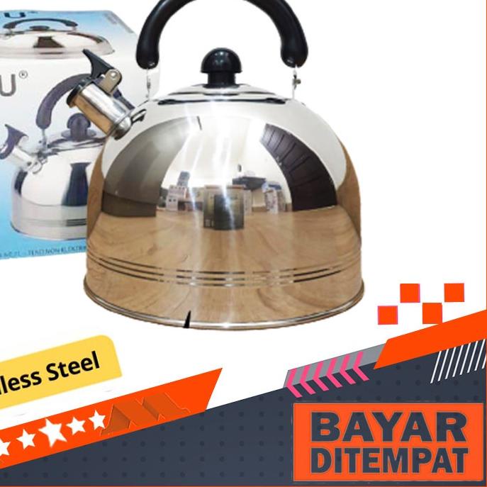 ✿ Teko Siul Teko Pemasak Air / Ceret Air / Teko Bunyi Stainless Kapasitas 7 Liter ۩