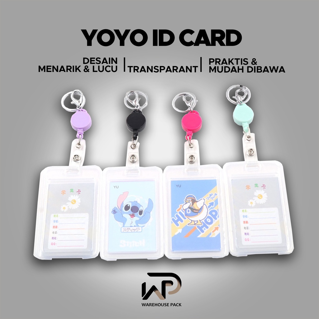 

Yoyo Id Card | Name Tag Holder | Gantungan Kartu Nama Plastik | Name Tag Kartu Tanda Pengenal | Holder Gantungan Kartu Solid