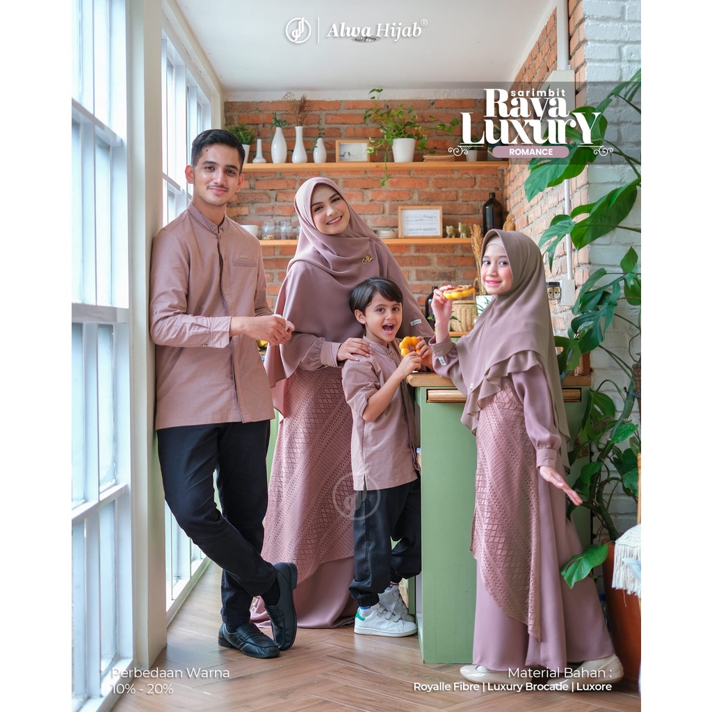 Rayya Luxury Romance Ready Stok Fashion Muslim Sarimbit Keluarga Rayya Luxury Romance Alwa Hijab Ter