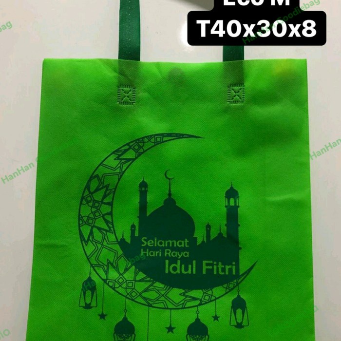 

Terlaris ✨ -tas lebaran / goodie bag / tas parcel / tas goodiebag uk 30x4xLs8cm - HIJAU stabilo- 2.2.23