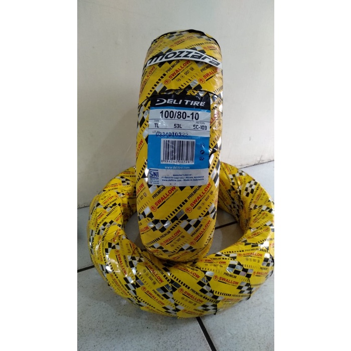 Ban Depan Piaggio ZIP - Swalow Deli Tire Ukuran 100/80-10