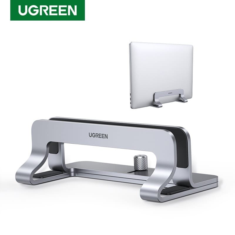 Stand Holder UGREEN Vertical Laptop Stand Alumunium Alloy SIlver - Ugreeb 20471 60643 Stand Macbook