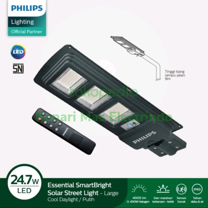 Terlaris Philips Lampu Jalan Pju Solar Tenaga Surya Brc010 Led 40/765