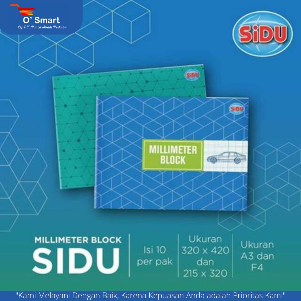 

SIDU Buku Milimeter / Millimeter Block ukuran Folio A3