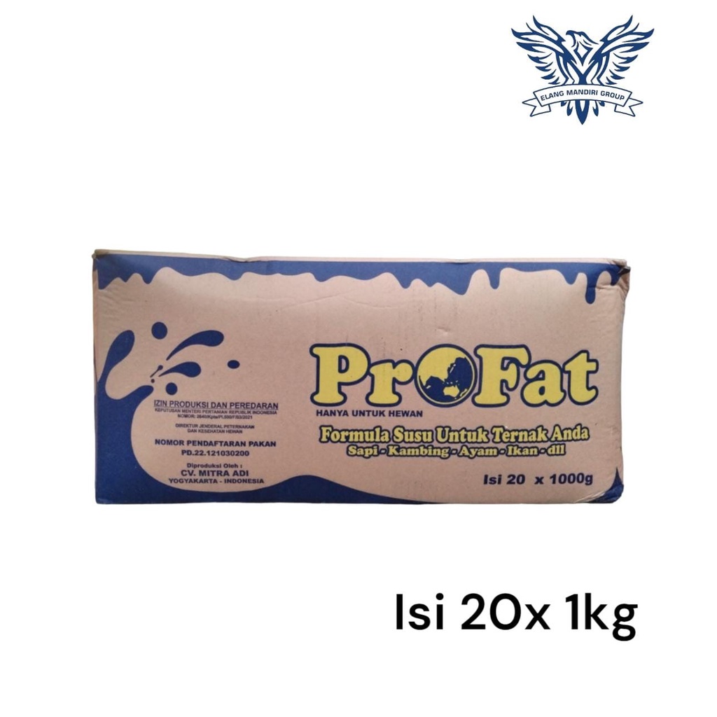 1 DUS PROFAT SUSU FORMULA HEWAN Pengganti Susu Indukan Hewan ternak sapi,kuda,kelinci,ayam,ikan,kucing, dan hewan lainya