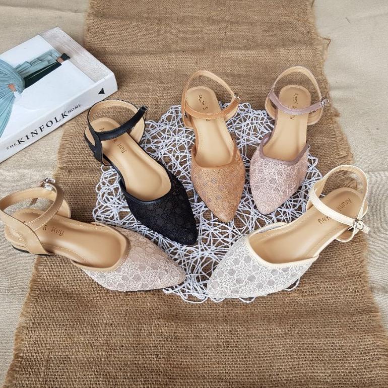 HARGA TERMURAAH ARUMI02 SEPATU WANITA MULLES HAK 3CM 0C42