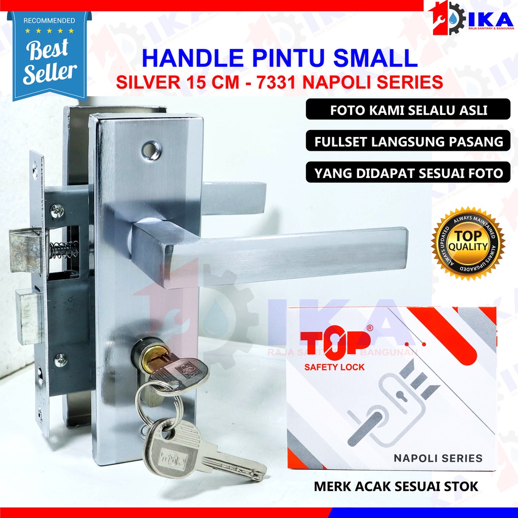 Handle Set Kunci / Body ongkel / Kunci Pintu ukuran Tanggung / gagang pintu rumah kamar satu set