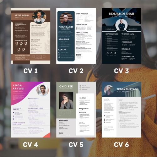 Pembuatan CV | Desain CV / Design CV dan Lamaran Kerja - FREE REVISI