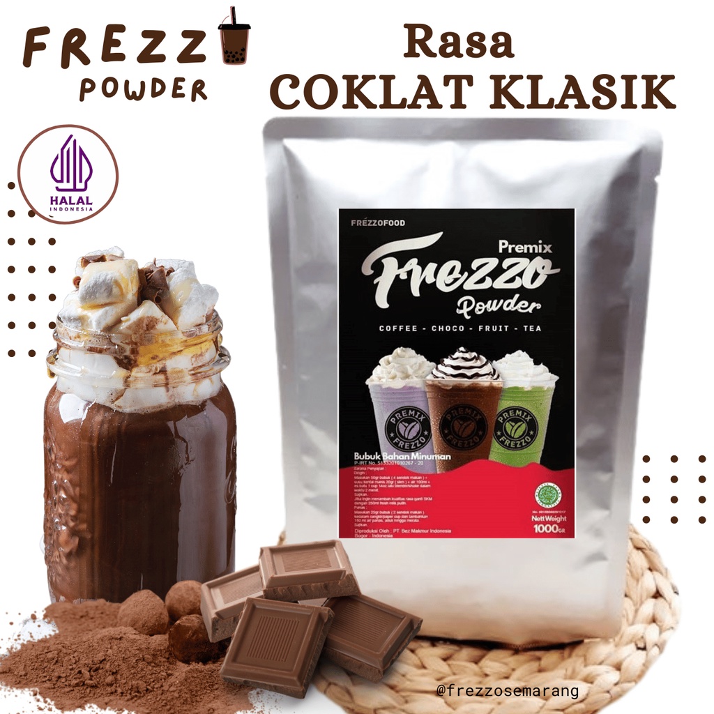 GROSIR 30 KG FREZZO POWDER PAKET PEDAGANG | Bubuk Minuman Instan | Taro Latte | Cappucino | Red Velvet | Coklat Silverq | Millo | Powder Drink | Boba Milktea | Serbuk Minuman Kekinian | Halal | semarang | Jawa Tengah